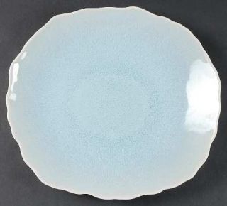 Jars France Plume Ocean Blue Dinner Plate, Fine China Dinnerware   Ocean Blue,Sc