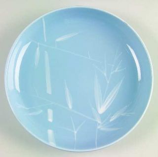 Winfield Blue Pacific Salad Plate, Fine China Dinnerware   White Bamboo On Blue