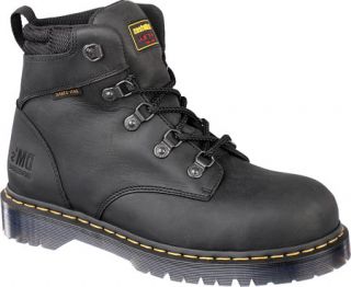 Dr. Martens Holkham ST 5 Tie Hiker   Black Industrial Greasy Boots