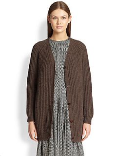 MaxMara Oversized Wool Cardigan   Medium Grey