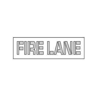 Nmc Parking Lot Stencil   Fire Lane