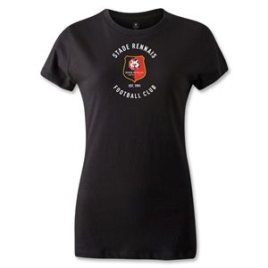 hidden Stade Rennais FC Womens T Shirt (Black)