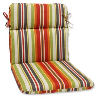 Pillow Perfect Outdoor Roxen Stripe Citrus Rounded Corners Chair Cushion (Red/orange/yellow/green/brownClosure Sewn seam closureUV Protection Yes Weather Resistant Yes Care instructions Spot clean or hand wash Dimensions (Seat Portion) 21 inch Length
