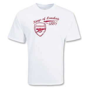 Euro 2012   Arsenal Kings of London 1886 T Shirt (White)