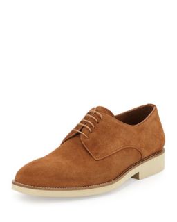 Shelton Suede Lace Up Oxford, Tobacco