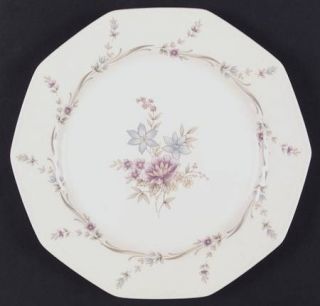 Mikasa Patio Dinner Plate, Fine China Dinnerware   Hospitality,Pink,Blue Flowers