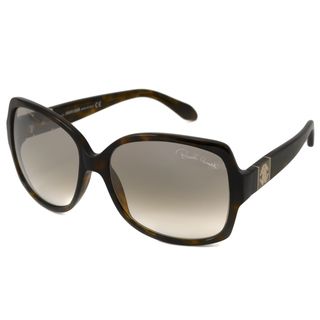 Roberto Cavalli Womens Rc651s Ginestra Rectangular Sunglasses With Plastic Frame