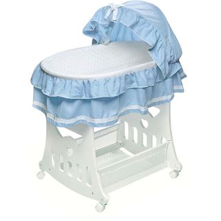 Portable 2 in 1 Bassinet And Cradle With Toy Box Base