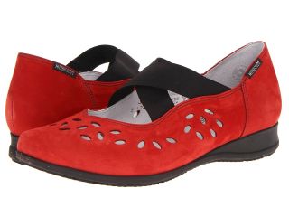 Mephisto Grobina Womens Maryjane Shoes (Red)