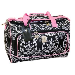 Jenni Chan Damask City 18 Inch Carry On Lined Duffel Bag With Strap