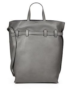 Fendi Leather Tote   Grey