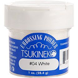 White 1 oz Embossing Powder (White Dual opening bottlePerfect for stamping projectsIncludes 1 ounce of embossing powder )