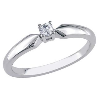 1/10 Carat Diamond Solitaire Ring Size 8)   Silver (Size 6)