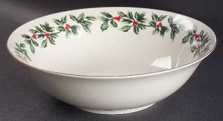 Baum Brothers Holly 9 Round Vegetable Bowl, Fine China Dinnerware   Formalities