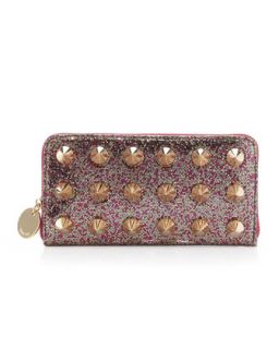 Spiked Glitter Wallet, Circus