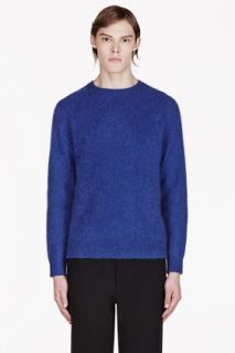 Marc By Marc Jacobs Blue And Red Colorblocked Sweater