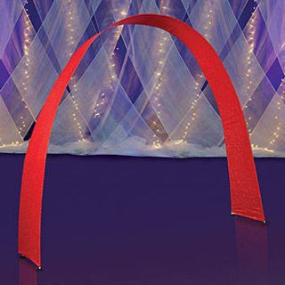 Red Sequin Sophisticated Stretch Arch
