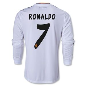 adidas Real Madrid 13/14 RONALDO LS Home Soccer Jersey