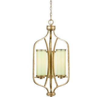 Maestro Silver And Gold Leaf 3 light Foyer Pendant