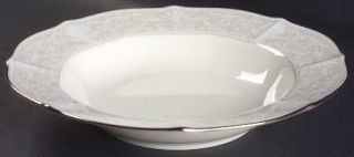 Noritake Imperial Lace Rim Soup Bowl, Fine China Dinnerware   Ivory China, White