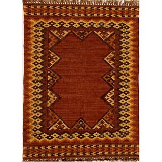 Hand woven Wool And Jute Rug (8 X 106) (Orange Pattern Southwestern Tip We recommend the use of a non skid pad to keep the rug in place on smooth surfaces.All rug sizes are approximate. Due to the difference of monitor colors, some rug colors may vary s