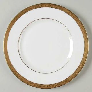 Royal Doulton Royal Gold Luncheon Plate, Fine China Dinnerware   Bone,Gold Encru