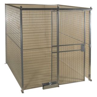 AK Quik Fence Security Room   12ft.W x 12ft.D x 8ft.H, 4 Sided, Model#