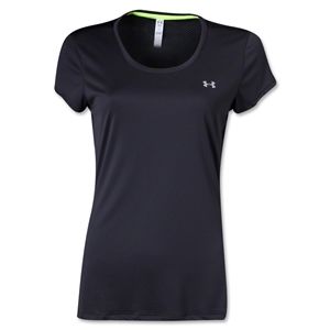 Under Armour Womens HeatGear Flyweight T Shirt (Black)