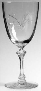 Tiffin Franciscan 17453 8 Water Goblet   Stem# 17453, Clear,Cut Plant