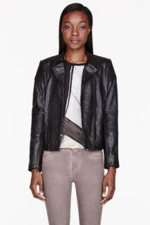 Marc By Marc Jacobs Black Leather Karlie Biker Jacket