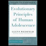 Evolutionary Principles of Human Adolescence