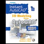 Instant AutoCAD  3D Modeling Using AutoCAD 2004   With CD