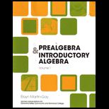 Prealgebra and Intro. Algebra Volume 2 Package (Custom)