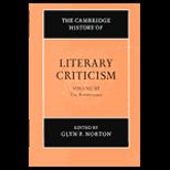 Cambridge History of Literary Criticism  The Renaissance, Vol. 3