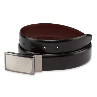 CLAIBORNE Reversible Leather Belt, Blk/brn, Mens