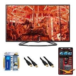 LG 50LA6200 50 1080p 3D Smart TV 120Hz Dual Core 3D Direct LED Value Bundle
