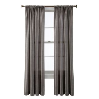 ROYAL VELVET Britton Rod Pocket Curtain Panel, Gray