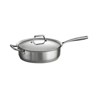TRAMONTINA Gourmet Prima 5 qt. Tri Ply Stainless Steel Covered Sauté Pan