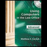 Using Computers in Law Office, Avanced   With CD