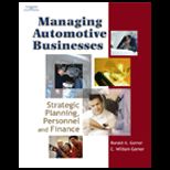 Managing Automotive Businesses, Strategic Planning, Personnel and Finances