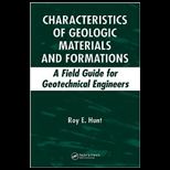 Character. Geologic Materials and Formations