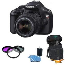 Canon EOS Rebel T3 SLR Digital Camera w/ 18 55mm Lens PRO Bundle