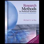 Research Methods in Political Science