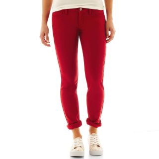 ARIZONA Super Skinny Colored Jeans, Red, Womens