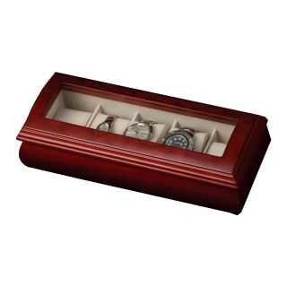 Cherry Glass Top Watch Box