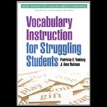 Vocabulary Instructors for Struggling Students