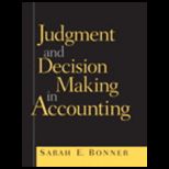 Judgment and Decision Making in Accounting