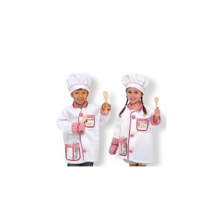 Melissa & Doug Chef Costume Set, Red/White
