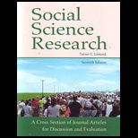 Social Science Research A Cross Section of Journal Articles for Discussion and Evaluation