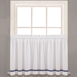 Kate Rod Pocket Window Tiers, Blue